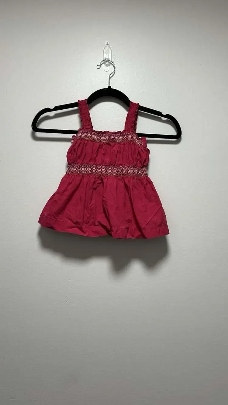 Gap Toddler 3T Y2K Vintage Girls Hot Pink Tank Top Shirt 100% Cotton